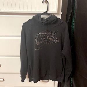 nike turtle neck hoodie